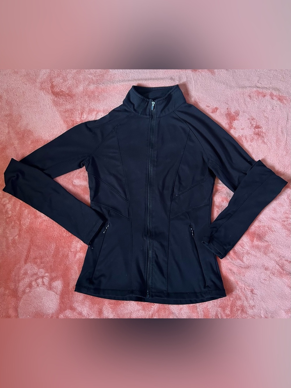 Women's Black Zip-Up Utility Jacket